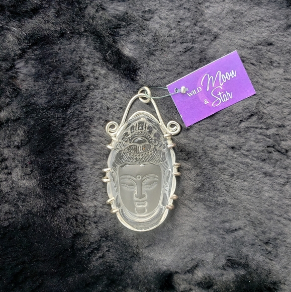 Crystal Quartz Buddha pendant - Picture 7 of 8